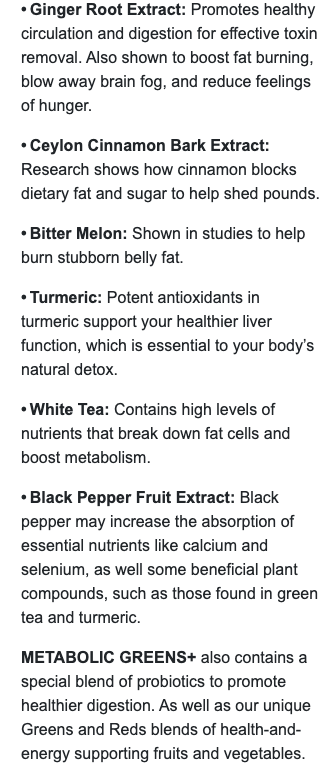 ingredients info