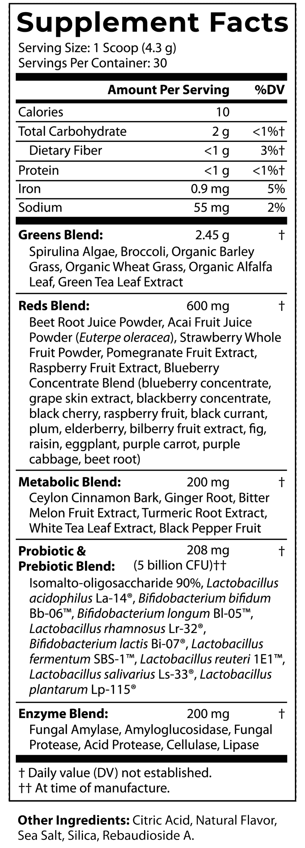 supplement facts